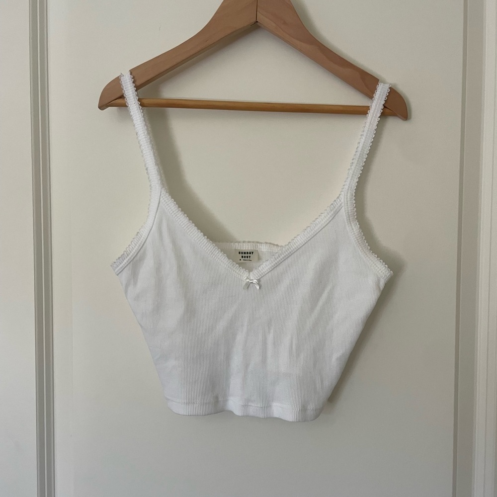 White tank top